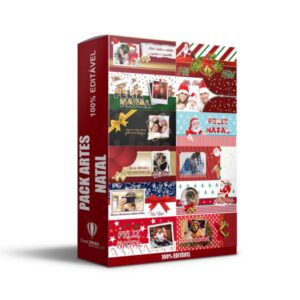 Pack Artes Canecas Natal Editáveis