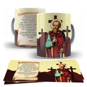 Arte Caneca São Pedro