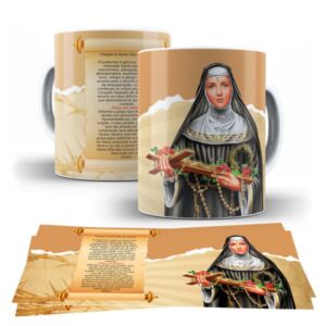 Arte Caneca - Santa Rita de Cássia