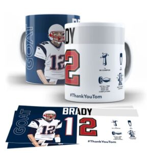 Arte Caneca - Tom Brady