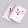Arte Agenda Floral Letra V - Vanessa