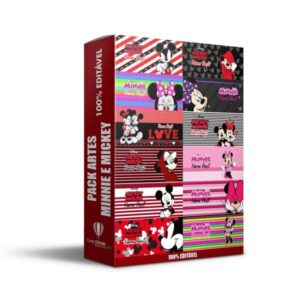 Pack Artes Sublimação Minnie e Mickey