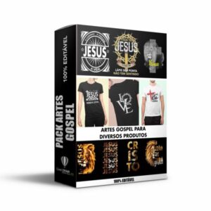 Pack Artes Gospel Sublimação e Serigrafia