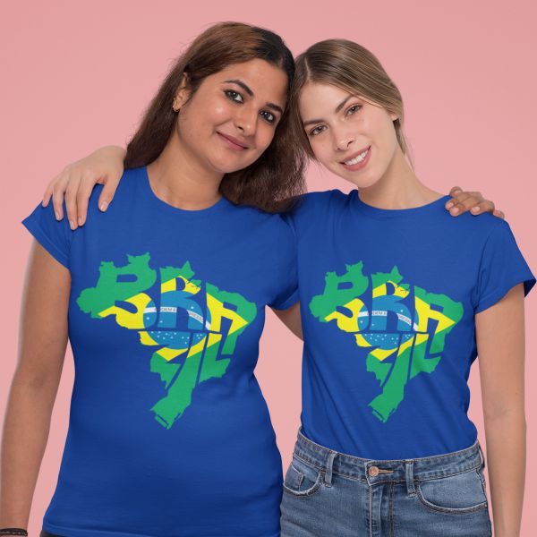 Mockup de camisa Brasil Copa do Mundo 2026 com arte editável profissional